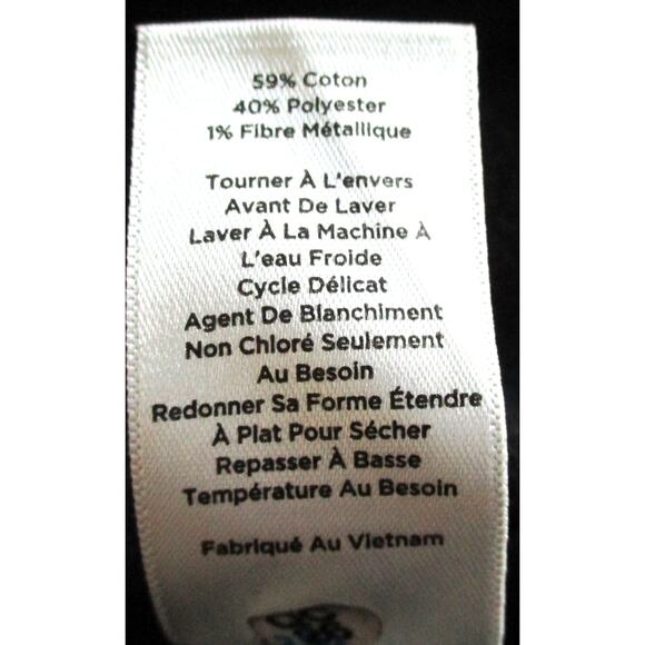 Talbots Women's Black 3/4 Sleeve Striped Pull Over Sweater Dress Size Small - Picture 9 of 9